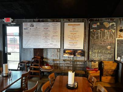 Menu at Leroy's Tex Mex